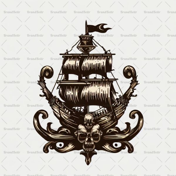 Antikes Piratenschiff